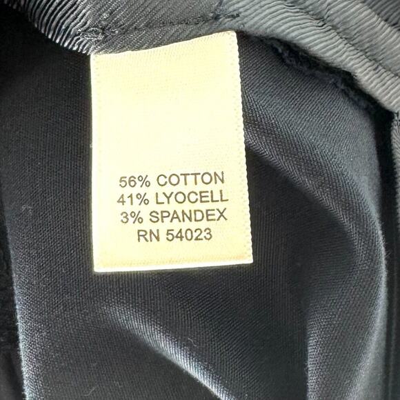 Banana Republic Martin Fit Cotton Stretch Trousers Dark Navy Size 6 - Picture 8 of 9